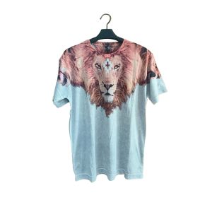 Kaos Pria/Wanita| Kaos Distro Full Printing 3D Motif - Lion Cross