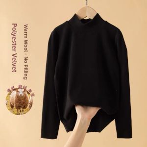 Warm Fleece Underwear Set for Girls Baby Clothes Autumn Winter Thermal Inner Wear Velvet Brushed School Uniform Essential