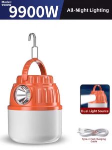 Camping Lantern Solar Outdoor Light Ultra-Long Life Battery Tent Emergency Light Charging Hanging Light Camping Barn Lantern Lighting Atmosphere
