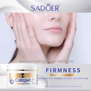 SADOER Whitening and Freckle Moisturizing Cream Whitening Face Glowing Cream Collagen Freckle Aging Anti Wrinkle Fade Dark Spot Removal Melasma Whitening and Moisturizing Gentlewoman Cream Freckle Removing Shrinking Pores Delicate 100g
