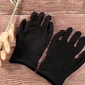Black Jewelry Inspection Gloves For Silver Coin Watch Soft Driving Etiquette Adult Care
