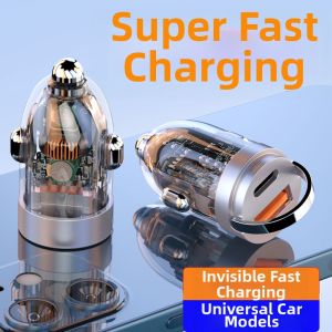 HONGLIN | Dual Port Transparent Fast Charging Car Charger