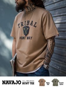 MADEN | Retro Navajo Print Cotton Loose T-Shirt