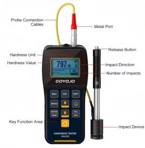 Leeb Hardness Meter HL HB HRA HRB HRC HV HS Rebound Meter Durometer for Steel Industrial Measuring Tools Without Standard Block