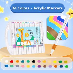JUANJUANYUN | Non-Toxic Waterproof Non-Bleeding Overlapping Colors Childrens Markers