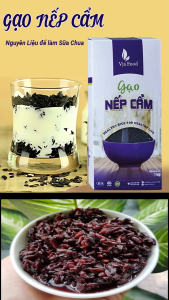 Gạo nếp cẩm VJA túi 1kg thượng hạng - Giá Sỉ Date mới