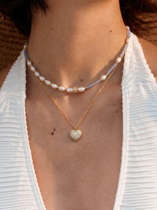 CAFFTI | Natural Freshwater Pearl Blue Necklace