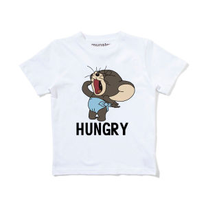 Pure Cotton Short Sleeve Childrens T-Shirt Cat And Mouse Pattern Boys Girls Summer Clothing Breathable Fun Design Parent-Child Top