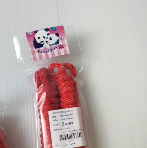 เชือกลูกเสือ เชือกไนลอน สีแดง ยาว 2 เมตร แพ็ค 24 ชิ้น ลูกเสือ เนตรนารี อุปกรณ์ลูกเสือ