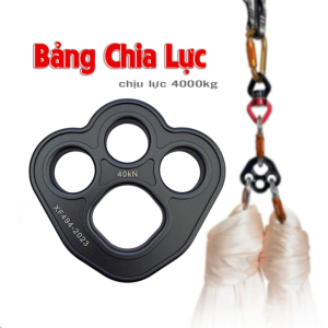 Tấm đĩa neo rigging plate chịu lực 40kN sử dụng trong cứu hộ và leo núi tạo nhiều điểm neo chia lực