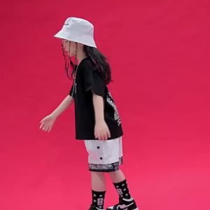 Trang phục biểu diễn hip-hop cho bé trai trang phục biểu diễn bộ trống mùa hè cho trẻ em trang phục jazz cho bé gái trang phục nhảy đường phố thời thượn