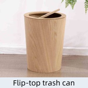 Log Wooden Trash Bin: A Creative Household Homestay Solution