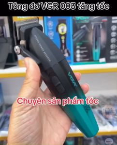 VGR Tông đơ cắt tóc VGR 003 tăng tốc lưỡi mài chuốt sắc bén kim loại titanium & sứ ceramic pin 2500mAh thời gian sử dụng 250 phút chuyên nghiệp