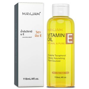 MAYJAM Natural & Pure Vitamin E Oil Skincare Moisturizing Brighten Skin Tone 118ml 236ml Face Care Oil