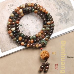 Dunhuang Qitian 108 Pieces Bodhi Bracelet Men Crafts Bodhi Seed Handheld Rosary Female Hand Toy Rosary Bracelet