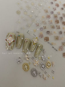 Nexi New Unchlatti Manicure Retro Gorgeous Wind Element Metal Stone Zircon Ornament Stickers Classy Asterism