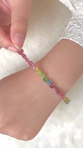 TOMEI Natural Tourmaline Candy Bracelet Silver 925