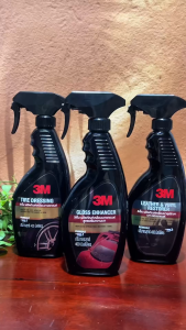 Bộ 3 sản phẩm 3M chai xịt bảo dưỡng nội thất 39040LT bảo dưỡng lốp 39042LT và tăng độ bóng sơn 39034LT - Dmall247 - Chăm sóc bảo dưỡng ô tô xe máy chuyên dụng