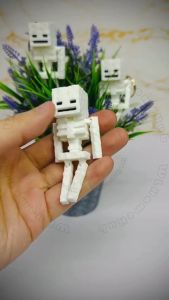 Keychain Skeleton Pixel Art Cute Funny Stress Relief Toys & Decoration Collection