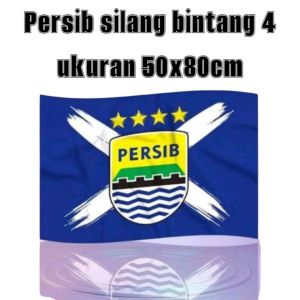 bendera persib juara ukuran 50X80Cm