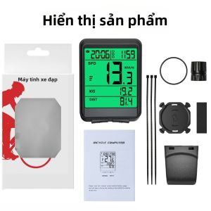 Màn Hình LCD Máy Tính Không Dây Dành Cho Xe Đạp Với Pin Có Thể Thay Thế Chế Độ Chờ 180 Giờ Đèn Nền Tự Động Cho Xe Đạp Theo Dõi Tốc Độ Thời Gian Thực