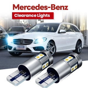 2x For Mercedes Benz C-Class W203 W204 C63 C200 C180 LED Clearance Light Bulb Parking Lamp W5W T10 Canbus No Error White