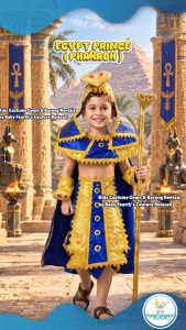 Baby Fourths United Nation Egypt Prince Egyptian Pharaoh Costume for United Nation Attire for UN Events for Kids Boy