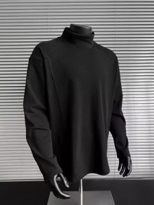 Áo Sơ Mi Nam Cổ Cao Dày Dặn Phong Cách Mỹ Mùa Đông Thường Ngày Rộng Rãi Mặc Trong Quần Áo Bên Trong Áo Dài Tay