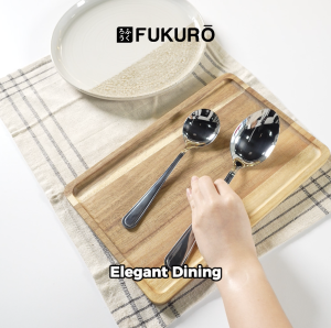 Fukuro Stainless Steel Dinner Spoon 3 Pcs Dinner Utensils Cutlery Mizu