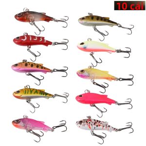 Bộ 10 Mồi Giả Rung Ratlin Mồi Câu Cá Hồi Trên Băng Mồi Rung Mini Mồi Câu Chìm Mồi Crankbait Dành Cho Biển Sông Hồ