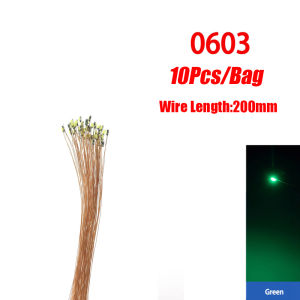 10pcs 0402 0603 SMD Lamp Wired Micro Led Pre-Soldered Micro Litz Wired Chip 20cm 3V Railway Model Scenes
