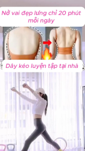 Dây kéo tập gym nở vai đẹp lưng - Dây kéo kháng lực số 8 dây tập cao su co giãn Silicon Đàn hồi cao - Dây kéo đàn hồi