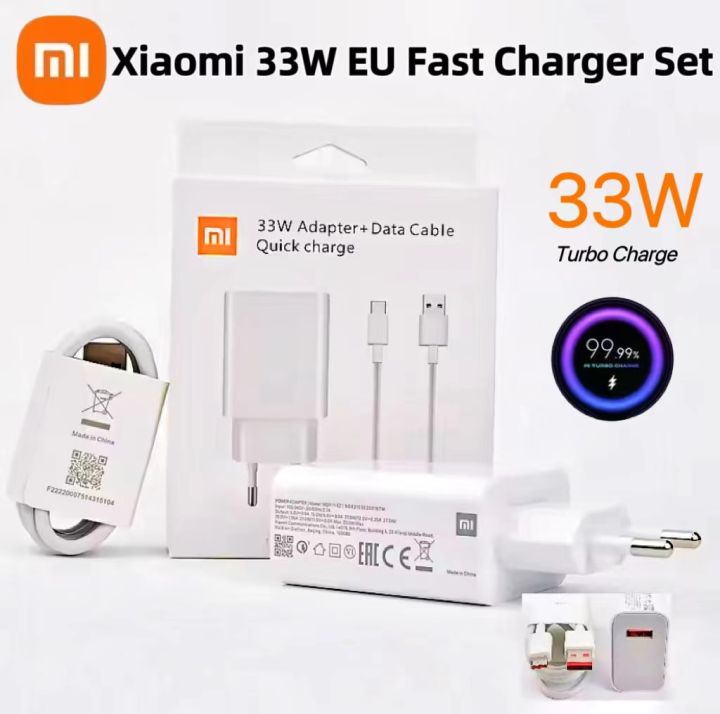 Original Legit Xiaomi 33W Charger Turbo Charge Adapter Type-C