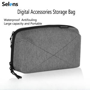 Selens สายชาร์จไฟกล้องดิจิตอลกระเป๋าเครื่องสำอางตัวกรองการ์ดความจำแบบเตอรี่อุปกรณ์เสริมกล้องกระเป๋าเก็บของกระเป๋าเครื่องสำอางกระเป๋าเดินทางแบบพกพากระเป๋าเข้าห้องน้ำกระเป๋าเข้าใส่ที่เก็บเสื้อผ้า สำหรับสมาชิกผู้ชนะ
