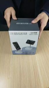 Magnetic Wireless Charger Stand 30W 2 In 1แท่นชาร์จศัพท์สำหรับ iPhone 15 14 13 12 Pro Max AirPods Fast Chargers