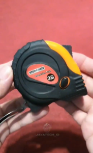 Meteran Tukang Bangunan 3m Body Lapis Karet / Alat Ukur Tangan 3Meter Bodi Karet Kualitas Industri