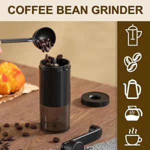 XMSJ | Manual Coffee Grinder Ceramic Grinding Core Professional Double Bearing Adjustable Hand Crank Coffee Grinder CoffeeBean Grinding