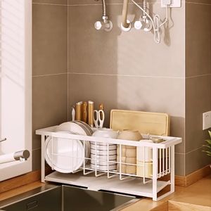 ชั้นวางช้อนส้อม และที่ใส่ดี มินิมชั้นวางจานในครัว ความสูงสูว รวมกันดูที่ใส่เขียง