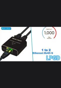 1 In 2/4 Out Gigabit Ethernet Splitter1000Mbps RJ45 LAN Network Splitter Adapter for Router PC Laptop TV Box Cat8/7/6/5e/5 Cable