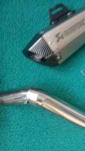 Motorstar Z2R Stainless Elbow with Akrapovic Hexa Tip and DB Reducer