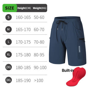 WOSAWE Mountain Bike Shorts Multi-Pockects Quick Dry Loose Fit MTB Racing Motocross Mens Summer Cycling MTB Shorts