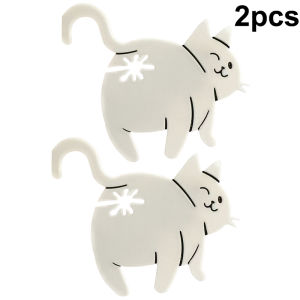 2pcs 3D Cat Butt Bread Bag Clip Snack Bag Sealing Clip Novelty Kitchen Gadget Food Storage Bag Clip For Cat Lovers