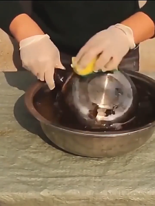 HLHB หม้อเก่าเปลี่ยนใหม่ น้ำยาขัดสแตนเลส น้ำยาขัดหม้อดำ การทำความสะอาดที่ทรงพลัง ขจัดคราบ ขัดเครื่องครัว น้ำยาล้างกะทะ