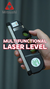 Mitsushi Multipurpose Level Laser Horizon Vertical 3M Measure Tape Horizontal Ruler Infrared Level Cross Line