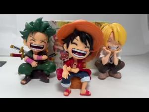 Bandai | Winter New Hot-Selling Chibi Sitting Figurines - Anime Peripherals Trendy Toys Cartoon Sea Character Desktop Decor