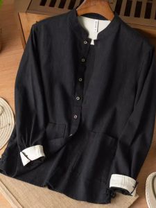 JIARONG | Traditional Style Linen Shirt Men Long Sleeve