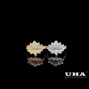 N1300 Nhẫn nữ thiết kế sang trọng đính đá sáng lấp lánh UHA