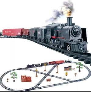 Terlaris Mainan Anak Kereta Api Rail King 19 pcs Mainan kereta 1 set besar rel panjang
