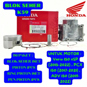 Blok Seher Kode-K59 Asli Original AHM VARIO 150 ESP/PCX 150/ADV 150 PRODUK BERKUALITAS ASLI 100% ORI