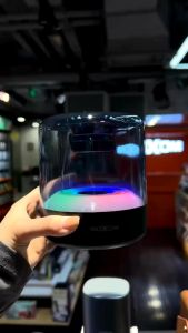 Moxom MX-SK55 LED Super Power Wireless Speaker RGB Bluetooth Speaker TWS Stereo Sound Bass SK55 Transparent Speaker